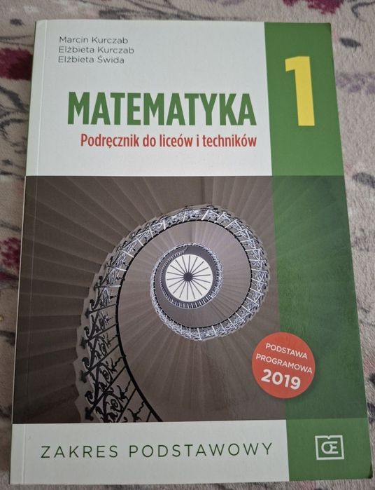 podręcznik Matematyka1 szkoła średnia  technikum  liceum  zakres podstawowy
