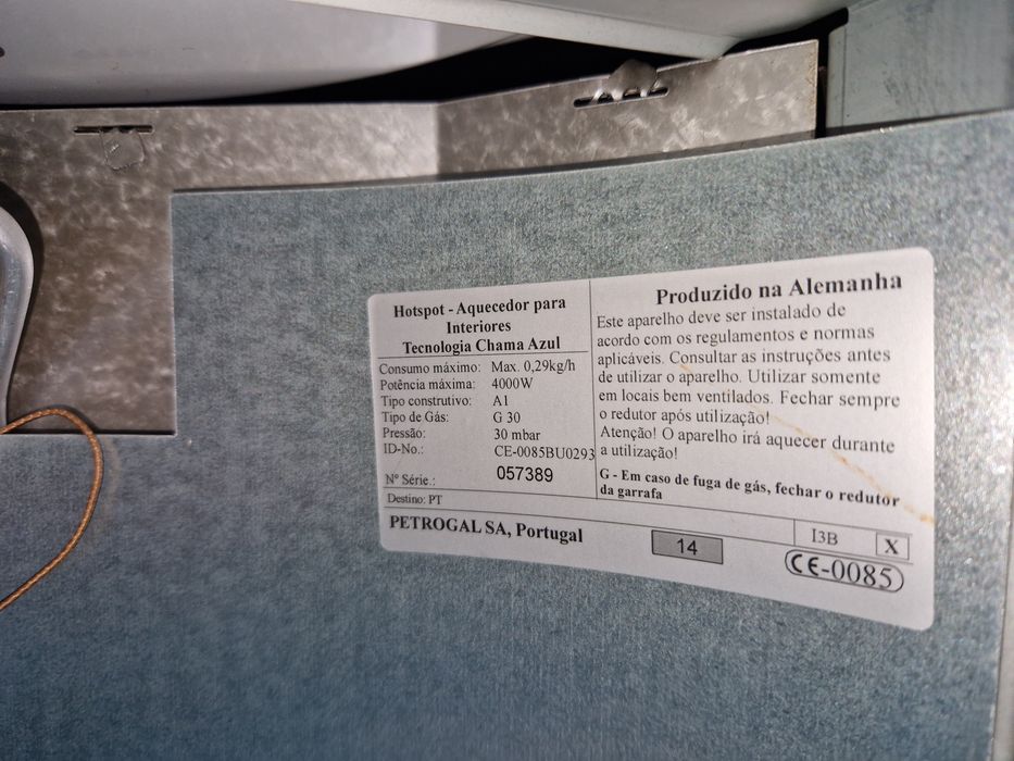 Hotspot galp - aquecedor a gás como novo