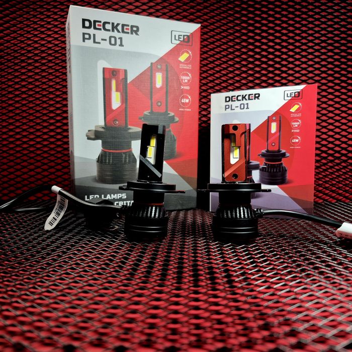 Лед лампи Decker Pl 01 H15 H7 H1 H11 H4 H13 45 W 10000Lm