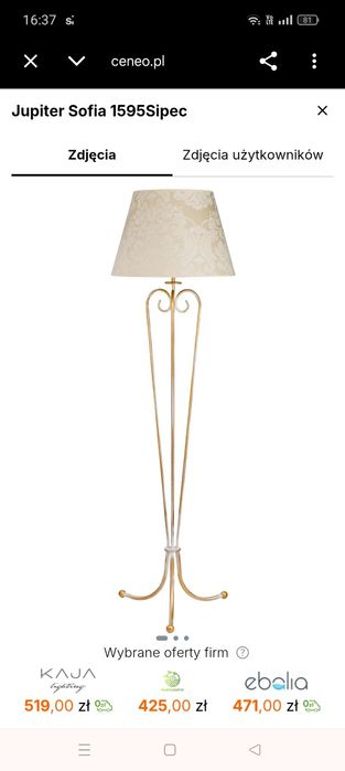 Lampa stojąca jupiter sofia