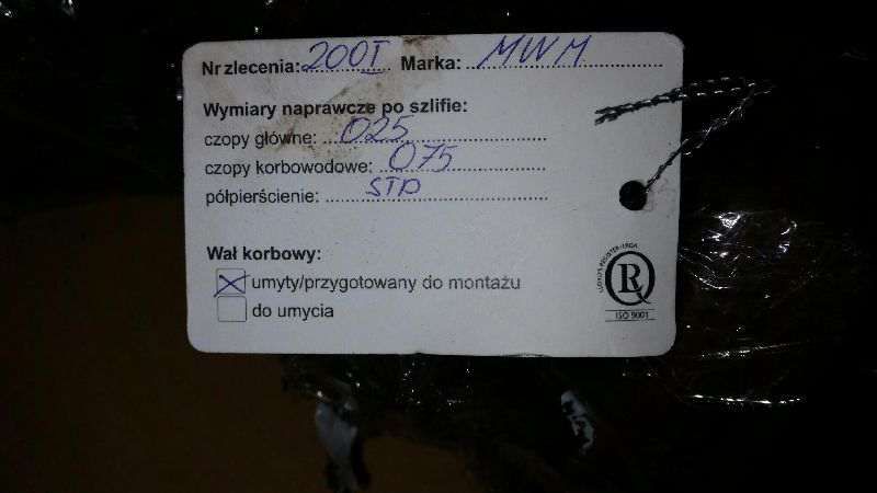 wał korbowy mwm fendt-renault-steyr 3- 4 -6-cylindry nowe i używane.