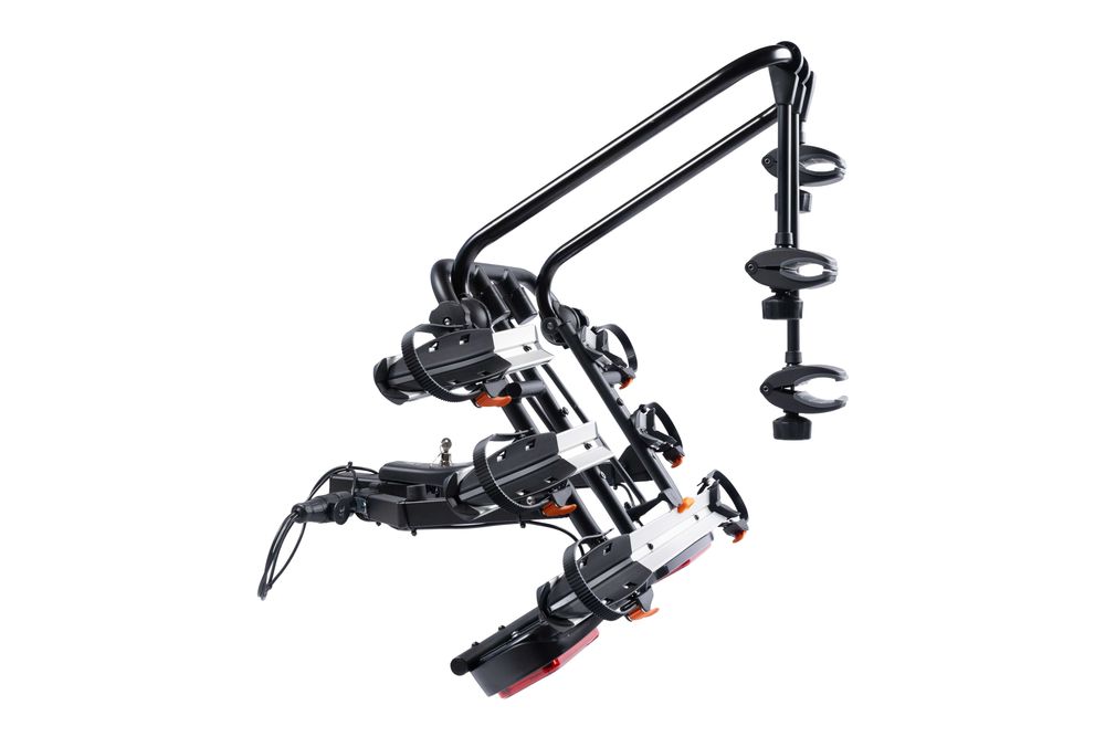 Bagażnik rowerowy platforma na hak Aguri Active Bike PRO 3 Silver uchylany na 3 rowery 13PIN