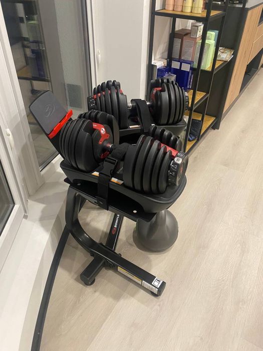 Наборные гантели Bowflex select tech 552i+стойка