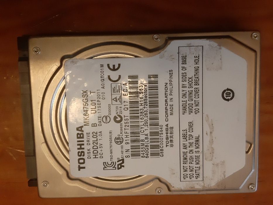 Disco HDD 2.5 250 GB e 320GB