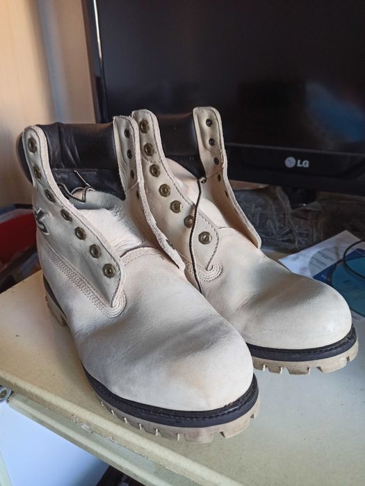 Botas Timberland cor marfim (Originais)