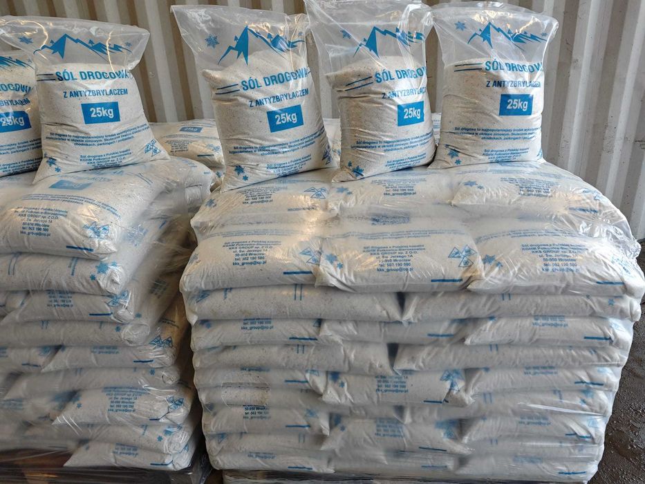 Sól workowana 1 tona (worki 25kg) Transport  Najwyższa jakość **Producent**