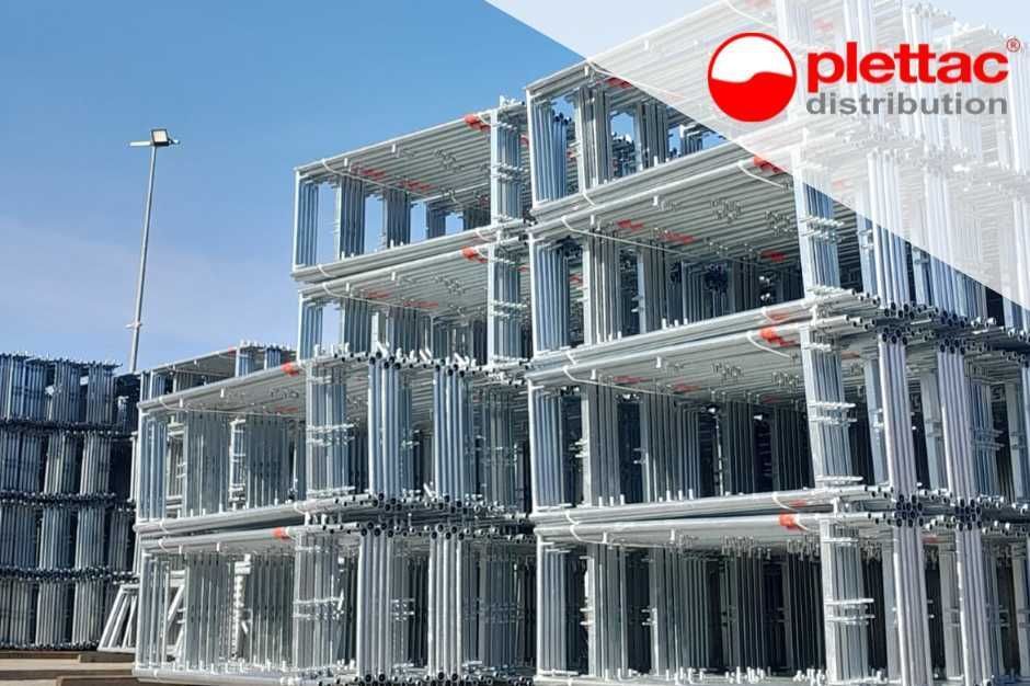 Rusztowania elewacyjne PRODUCENT Plettac D. – pow. 480m2 /8m Pletak