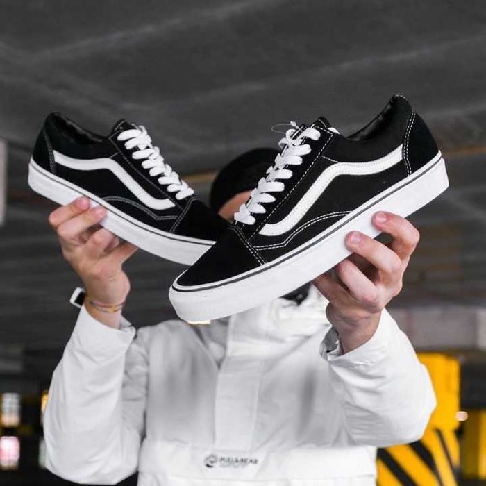 Кеди Vans Old Skool Black White чорні розміри 37 38 41 розпродаж