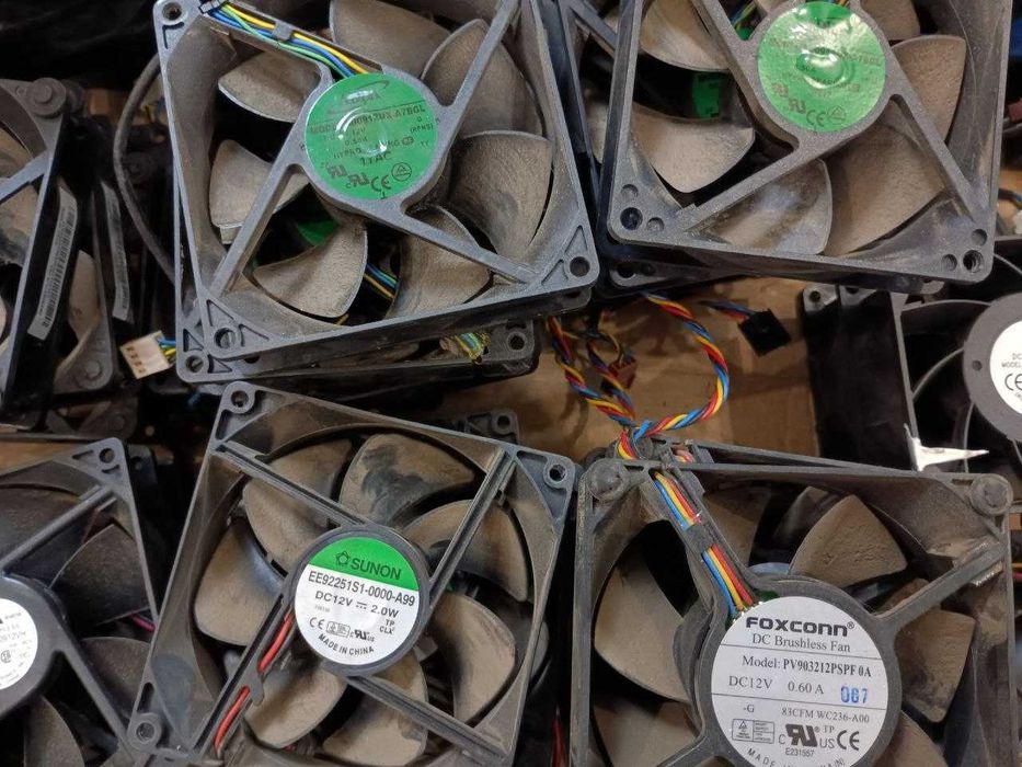 Кулер 12В 40 50 60 70 80 92 120 мм 12V  2-3-4 pin потужний серверний Delta AVC вентилятор