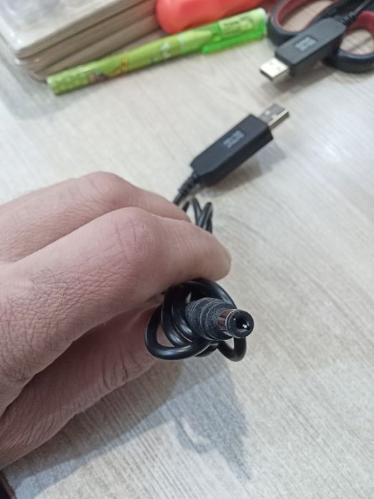 Кабель для роутера USB з 5 на 12В,0,5-0,6 A