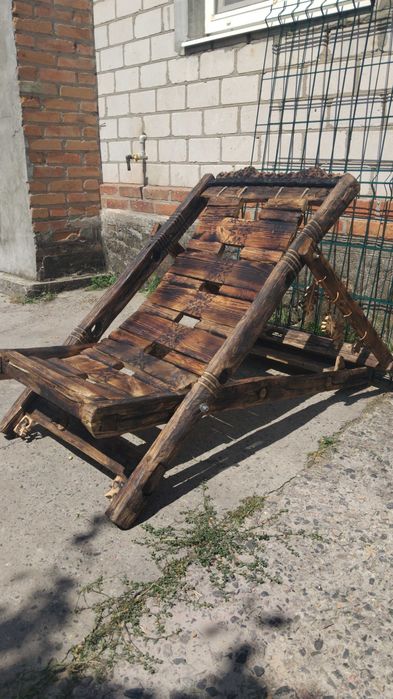 Шезлонг дерев'яний, ручна робота