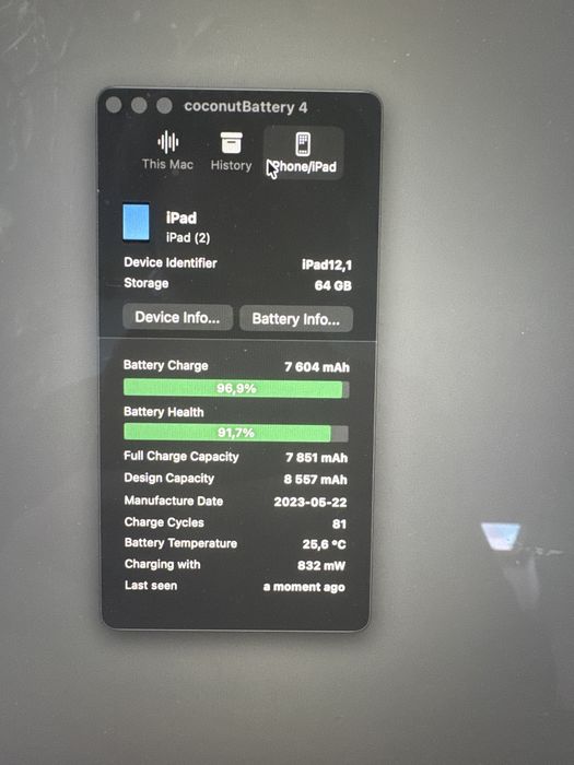 iPad 9 64GB bateria 91% pudełko