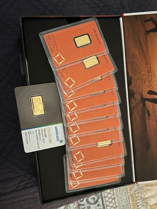 Gold Bars and Silver Coins