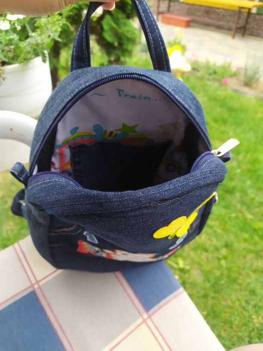 Jeansowa plecak / prezent dla dziecka