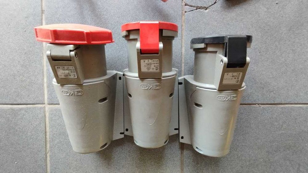 Material eléctrico industrial, tomadas eléctricas vários
