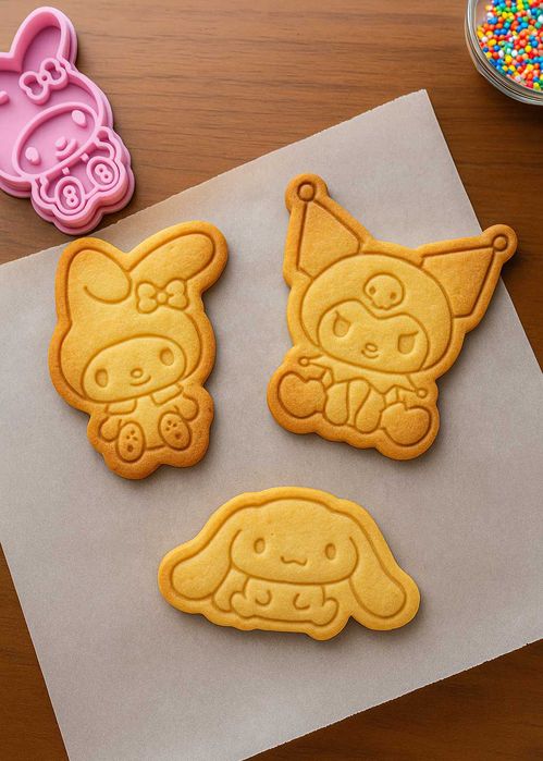 Zestaw foremek 3D – My Melody, Kuromi i Cinnamoroll!