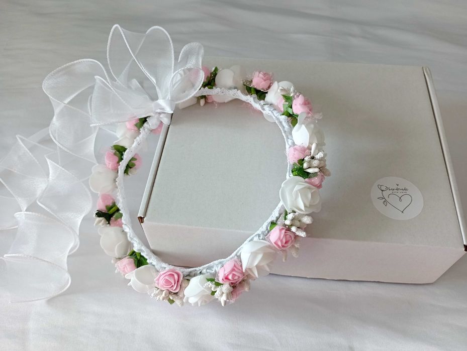 Wianek komunijny - rękodzieło