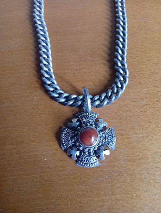 Łańcuch srebro z zawieszka
