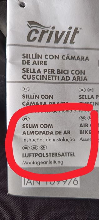 Selim bicicleta/velocípede, Conforto de estrada, NOVO.