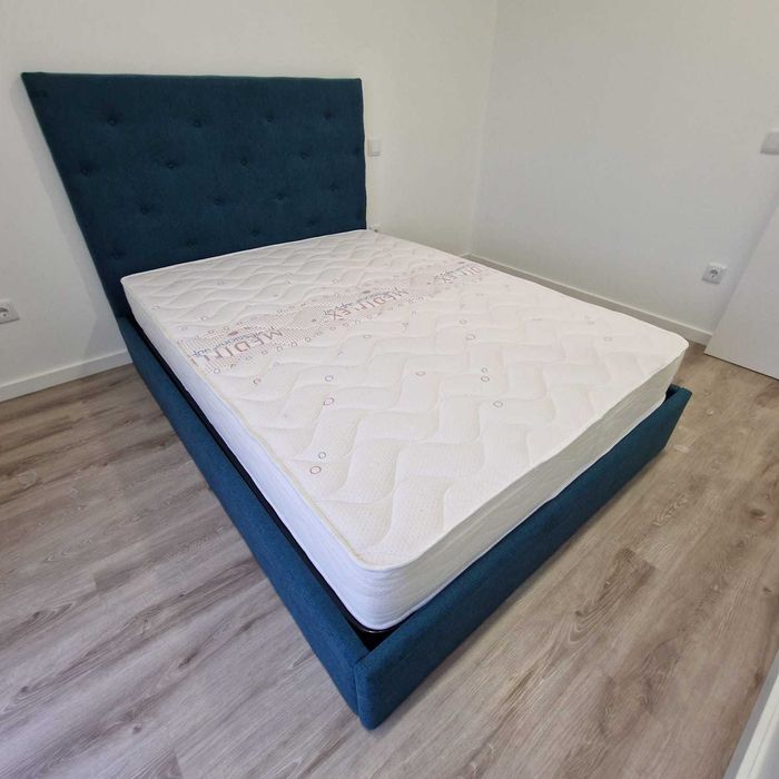 Camas de Casal Estofadas de Luxo 199€ Disp. em Várias Cores! 190x140m!