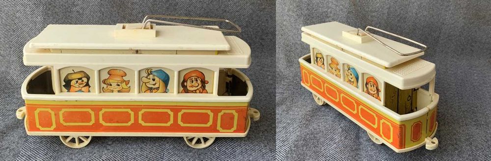 Игрушка веселый трамвай ссср