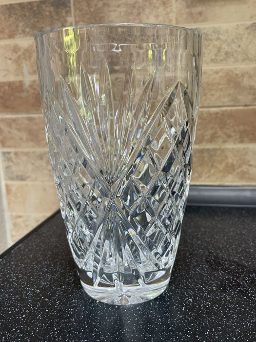 Duzy Krysztalowy Wazon PRL