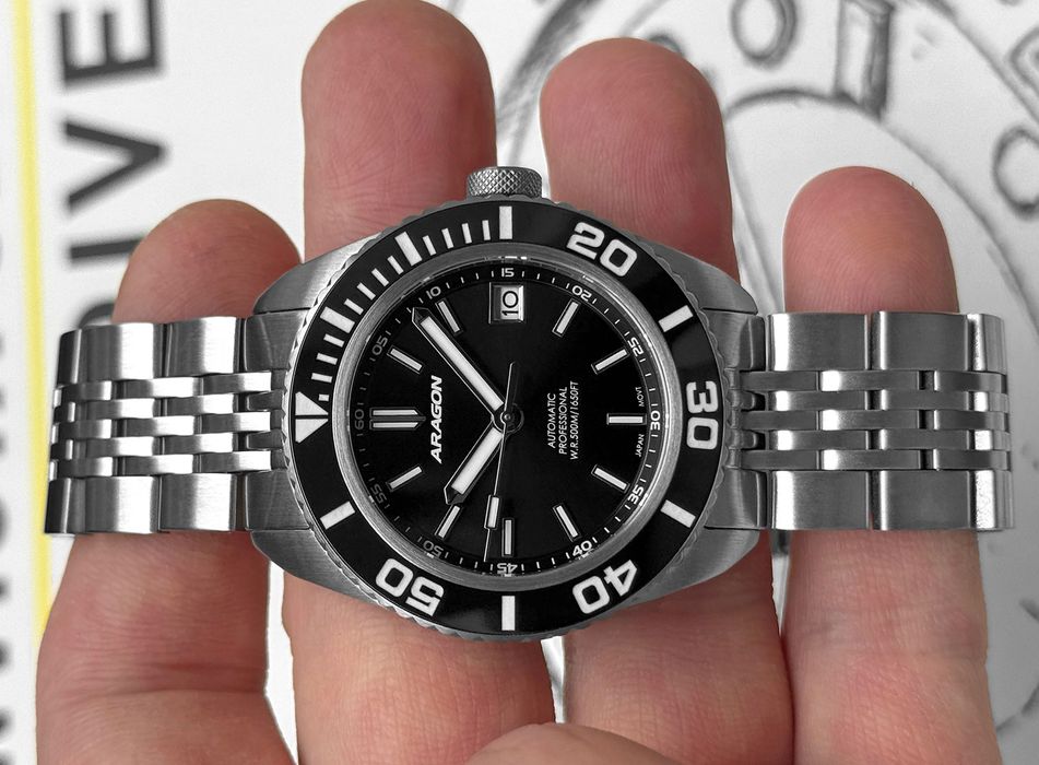 Годинник механічний Aragon Divemaster EVO 40 mm. Ceramic Sapphire 500 MT.