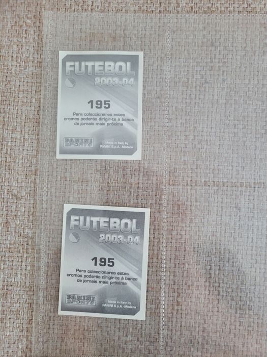 Cromos Panini 2003-04 – ERRO RARO – DUPLO nº 195 Josiesley Ferreira