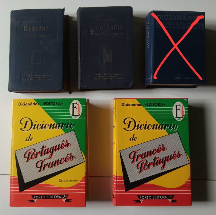 Dicionários de português, Espanhol e Francês