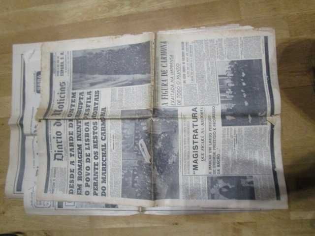 Jornais morte Oliveira Salazar