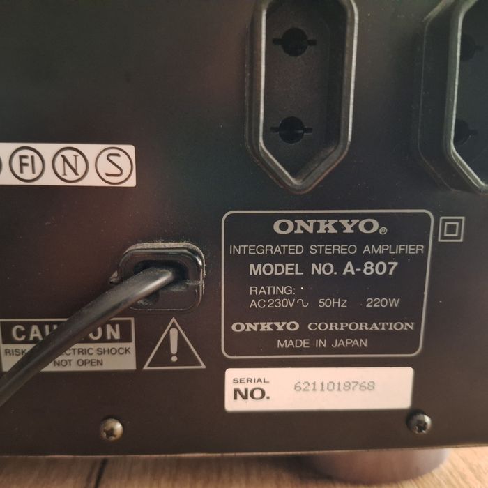 Wzmacniacz ONKYO A-807/A-8850 nowy Pilot Dokument -Serwisowy