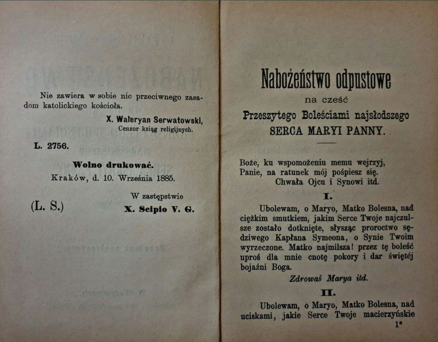 Odpustowe Nabożeństwo * 1887 * Wadowice * Foltin