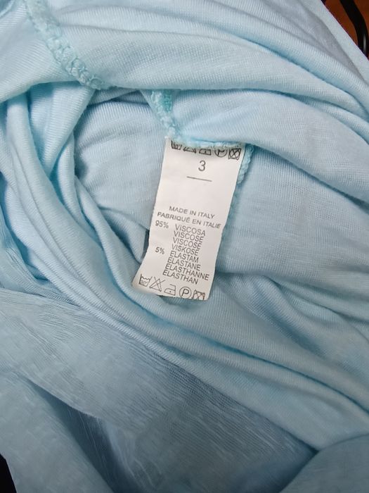 Błękitna włoska bluzka woda M