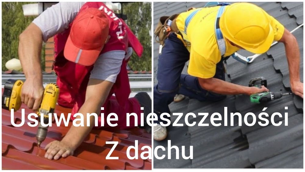 NAPRAWA DACHU DEKARZ Lilwidowanie przecieków z dachu papa komin blacha