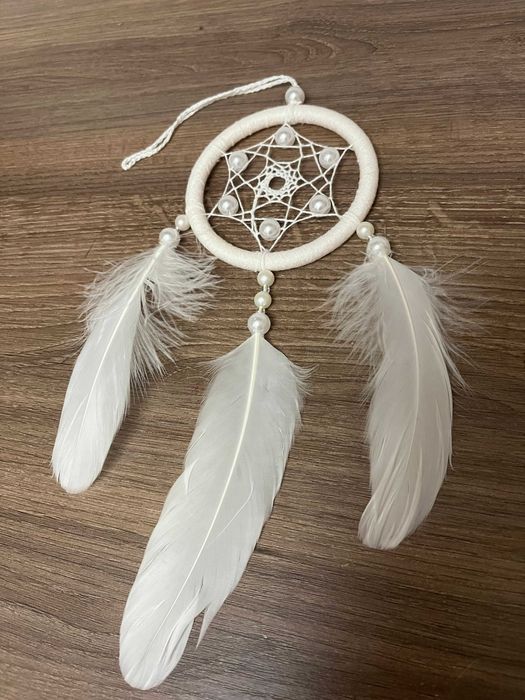 Білий ловець сніа, ловец снов, декор,оберіг