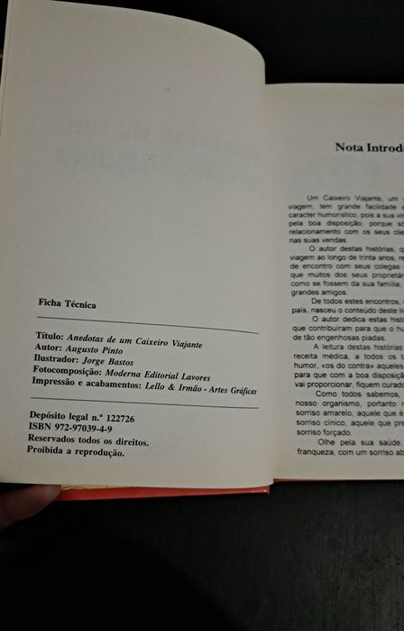 "Anedotas de Um Caixeiro Viajante"
Em ótimo estado 
5 euros