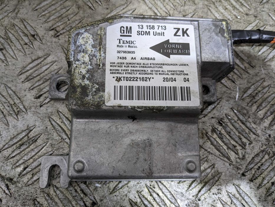 Opel Meriva A Moduł Sterownik Sensor Poduszek Airbag