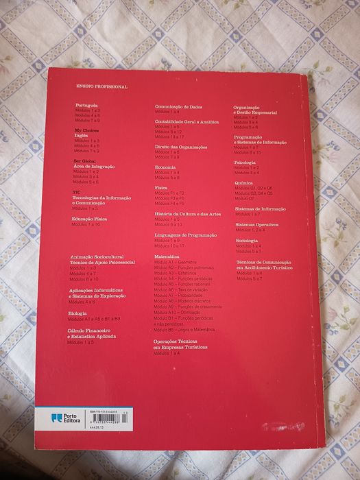 Matemática - Módulo A8 - Ensino Profissional
Módulo A8: Modelos discretos. Livro e