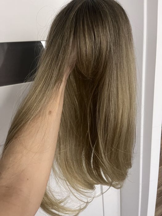 Topper ciemny blond z odrostem 55 cm