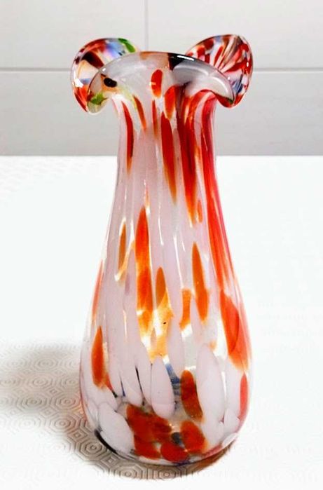 Jarra multicolor em vidro de Murano Itália
