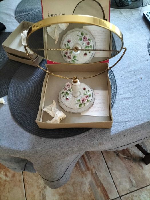 Porcelanowe lusterko dwustronne