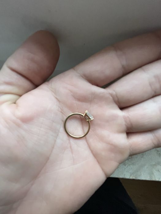 Anel ouro 18 k com diamante 1 ct