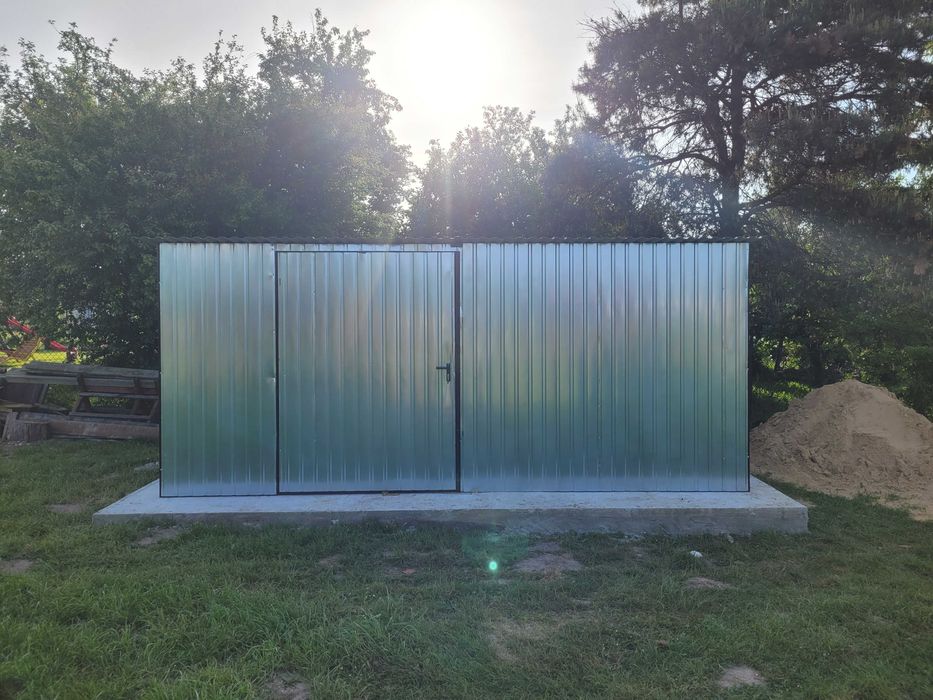 OKAZJA Garaz blaszany 3x5 na budowe schowek blaszak