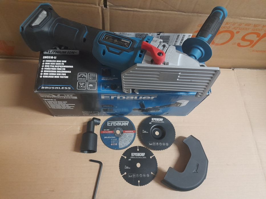 Akumulatorowe narzędzie do cięcia  mini szlifierka Erbauer 18V EXT