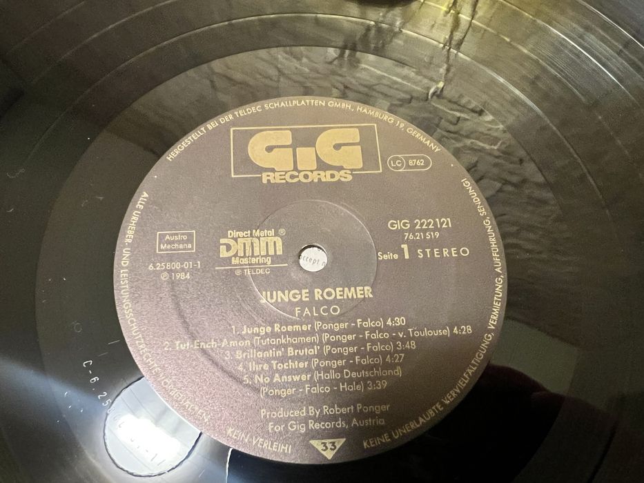 FALCO Junge Roemer winyl LP DMM 1 wyd. GiG Records 1984