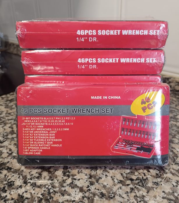 Caixa de Ferramentas roquete 46 Peças