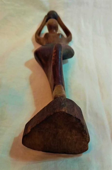 Escultura Madeira Mulher Africana