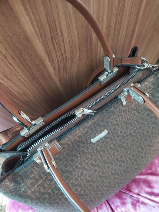 Кожанная женская сумка David Jones. Жіноча Шкіряна сумка 30*20*15