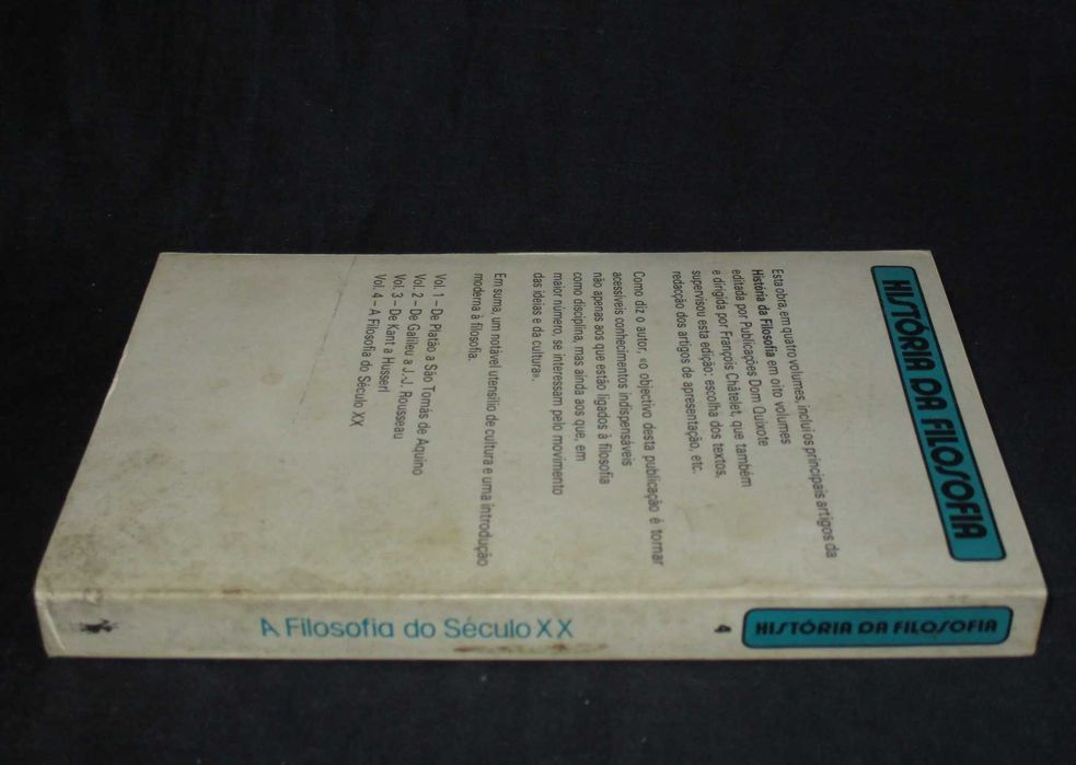 Livro A Filosofia do Século XX François Châtelet