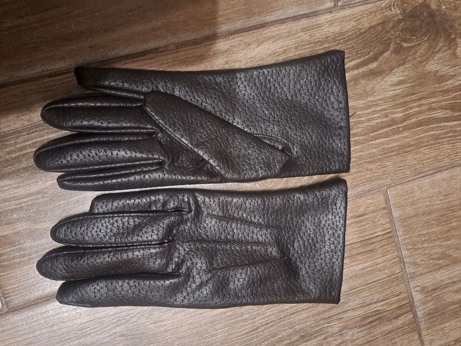 Рукавиці нові  шкіра , коричневі